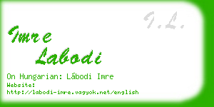 imre labodi business card